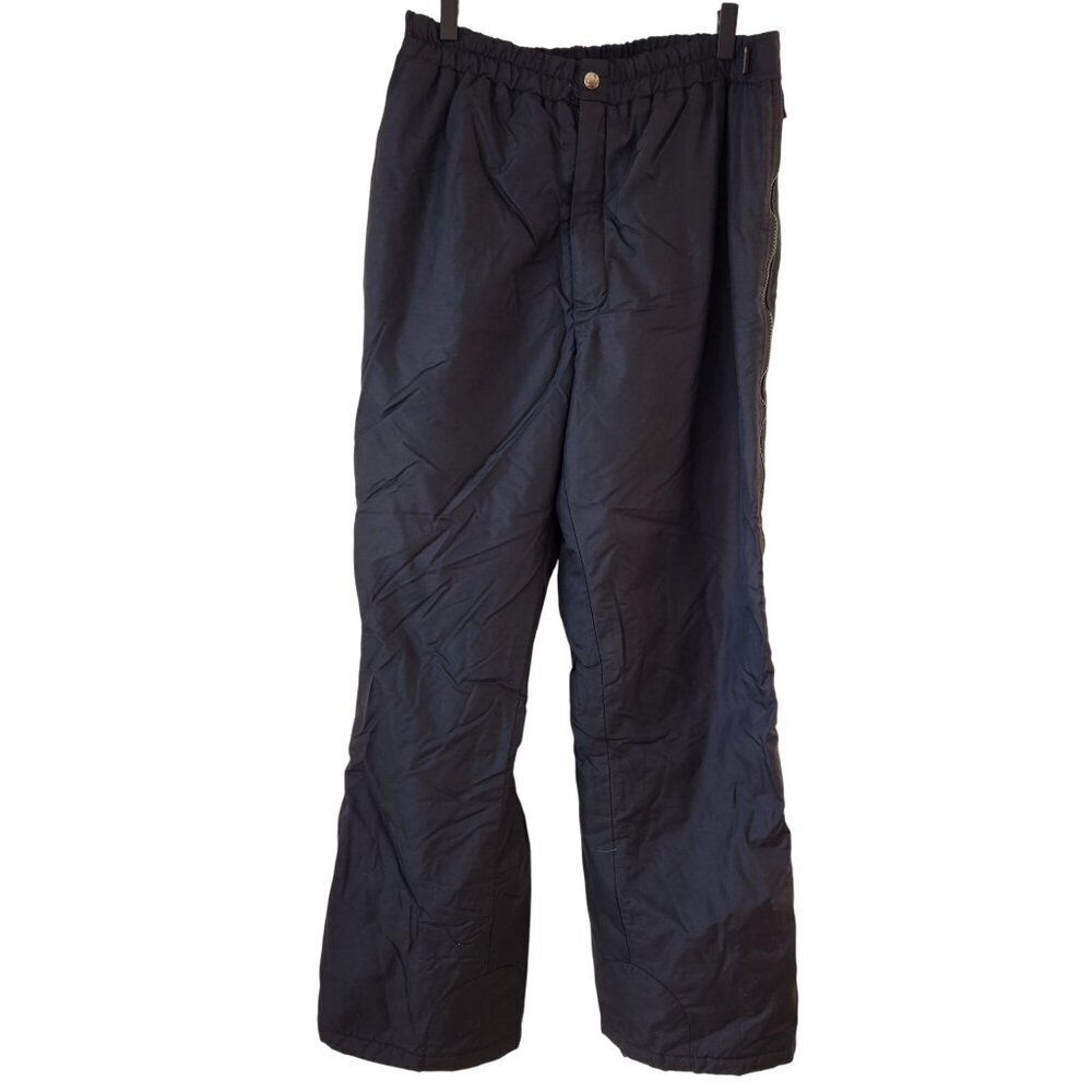 Obermeyer Nylon Snow Pants Snowpants Snowboarding Skiing Black Men's XL